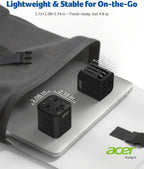 Acer US to Europe Plug Adapter, Universal Travel Adapter, International Power - Image 4
