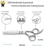 Professional 6 inch Thinning Shears Hair Cutting Scissors Barber Salon Hairdressing Shears (Chunker shear)