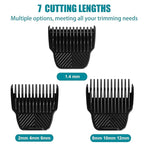 3 Professional Trimmer Guards for Manscaped The Lawn Mower 5.0 Ultra - 7 Cutting Lengths from 1/18"-1/2" Fit for Manscaped Lawn Mower 5.0 Trimmer Replacement Guards