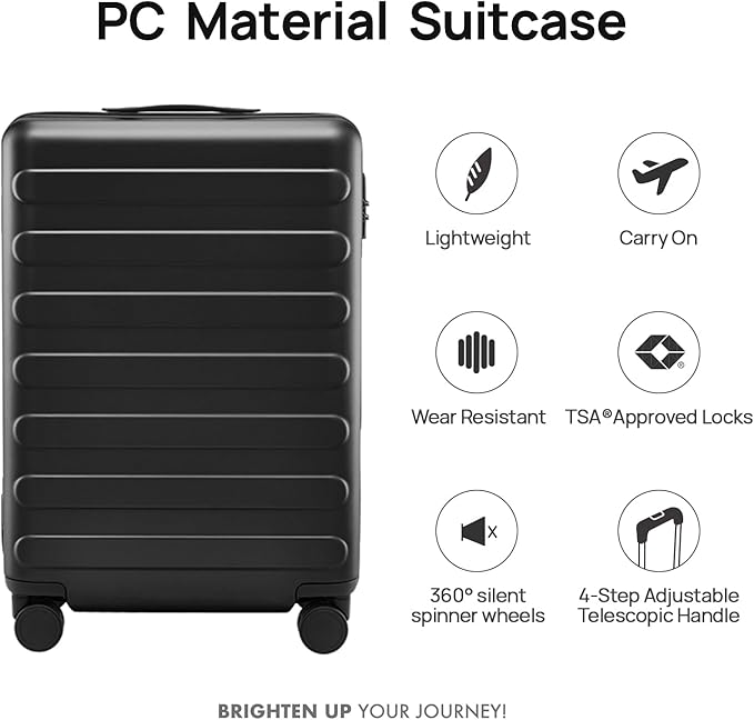 Carry on Luggage 22 X 14 X 9 Airline Approved, 20 Inch Luggage - Image 2