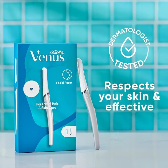 Gillette Venus Dermaplaning Tool, 2 Blade Refills, Exfoliating Face Razors - Image 7