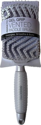 Swissco Pro Gel Grip Vented Hair Brush Gloss (Light Purple Gloss)