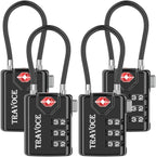 TSA Approved Luggage Locks, Travel Locks Which Also Work Great as Gym Locks by TRAVOCE