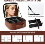 Travel Makeup Bag for Women and Makeup Artists Cosmetic Organizer Large Makeup - Image 2