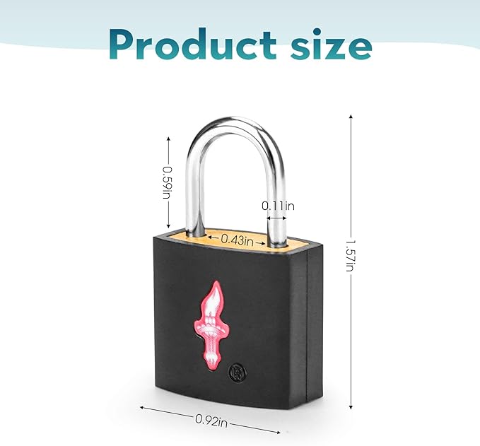 4 Pack TSA Luggage Locks with Key - Image 2