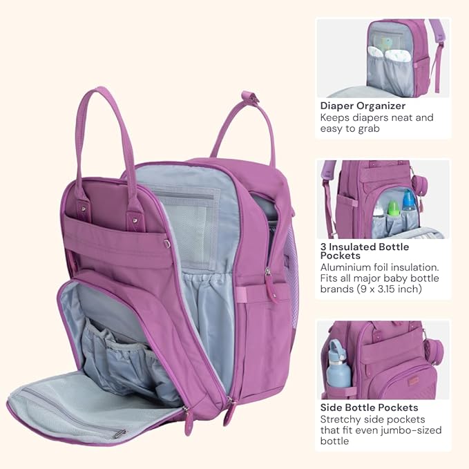 BabbleRoo Diaper Bag Backpack - Image 6