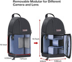 MOSISO Camera Sling Bag, DSLR/SLR/Mirrorless Camera Backpack Case Shockproof - Image 5