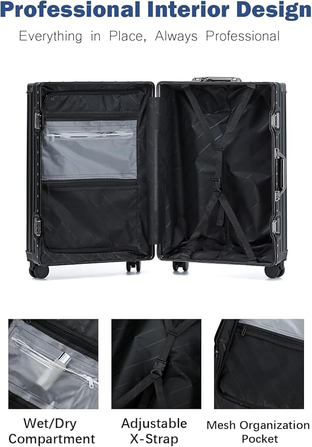 HotWay 26 Inch Aluminum Frame Luggage - Image 6