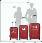 Luggage Sets 3 Piece with Spinner Wheel, Hardside Suitcase Set with TSA Lock - Image 7
