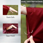 SaphiRose Rain Poncho Jacket Coat Hooded - Image 4