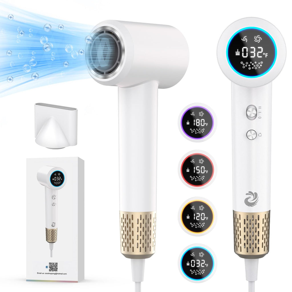110000RPM Ionic Hair Dryer (White)