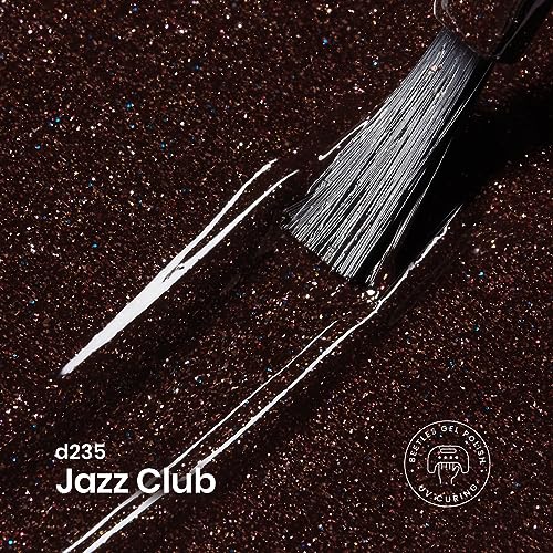 Beetles Brown Glitter Gel Nail Polish (I - Shimmery Brown | Jazz Club)