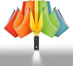 Lejorain Inverted Rainbow LED Umbrella by Lejorain