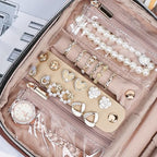 Travel Jewelry Case Organizer (Rosewood-Pink / Small)