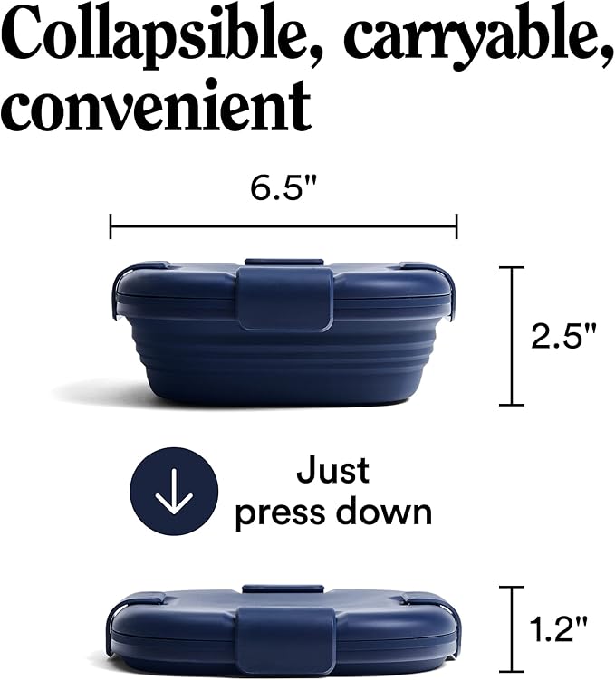STOJO Collapsible Sandwich Box – 24oz, Reusable Food Storage Container - Image 5