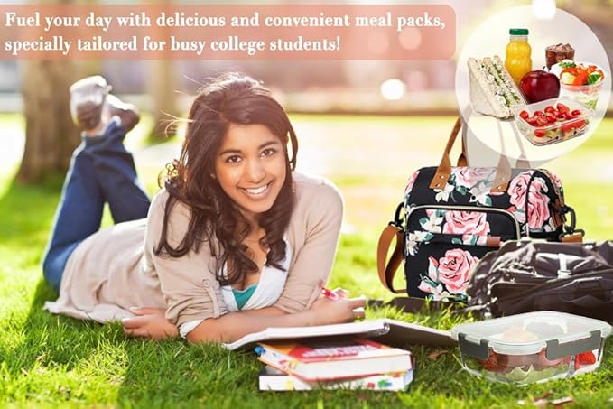 TuErCao Lunch Box for Women Adult Insulated Lunch Bag for Female Teacher Nurse - Image 6