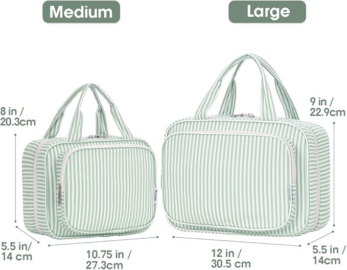 Narwey Striped Travel Toiletry Bag - Image 2