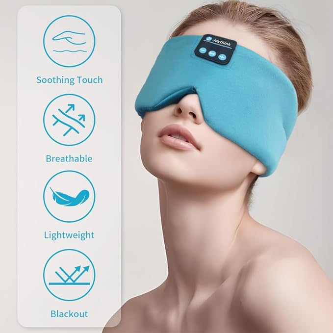 Joythink Sleep Headphones Bluetooth Sleep Mask Silk Kids Children Wireless - Image 4