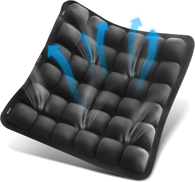 Travel Seat Cushion for Airplane – Inflatable 3D Air Cell Seat Cushions by Unknown