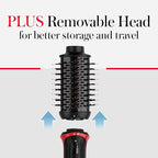 REVLON One Step Volumizer PLUS, Blow Dryer Brush for Fast Salon-Style Blowouts, Revlon Blow Dry Brush with Hair Dryer function, Plus Travel Friendly (Black)
