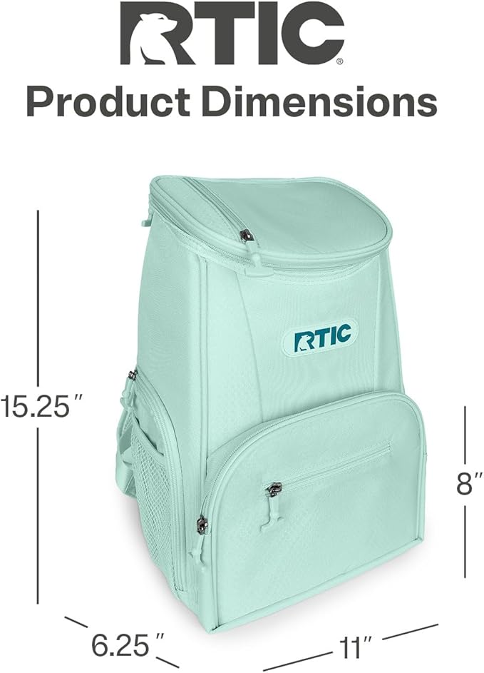 RTIC 15 Can Lightweight Backpack Cooler Soft Insulated Portable Bag - Image 5
