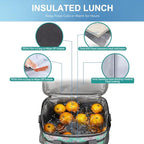 iknoe Large Foldable Cooler Bag, 8.5L Insulated Lunch Bag, Leakproof Lunch - Image 6