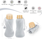 Collapsible Water Bottles 2 Pack, Leak Proof, Reuseable BPA Free Silicone - Image 2