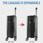 KROSER Hardside Expandable Carry On Luggage - Image 5