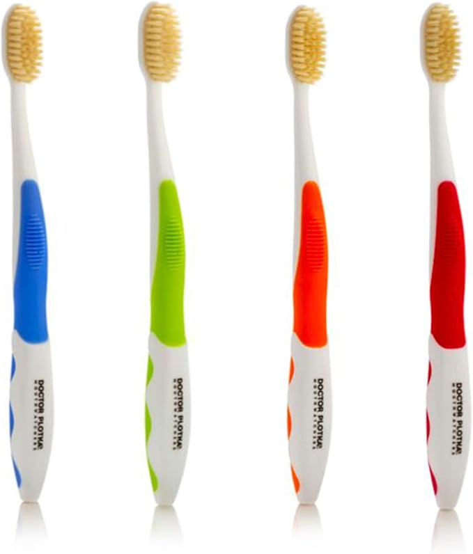 MOUTHWATCHERS Dr Plotkas Soft Bristle Flossing Toothbrush Manual Soft Toothbrush by Mouthwatchers