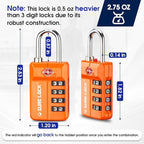 TSA Approved Travel Luggage Locks, Open Alert Combination Lock - Image 5
