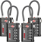 Forge TSA Approved Luggage Locks 4 Digit Combination TSA Travel Locks by Forge