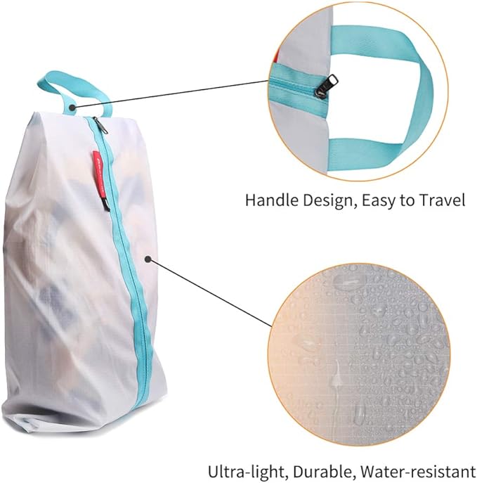 pack all Ultralight Shoe Bag for Travel, Water-Resistant Shoe Pouch for Gym - Image 2
