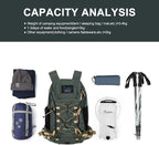 MOUNTAINTOP Hiking Backpack 35L Travel Backpack Lightweight Daypack - Image 5
