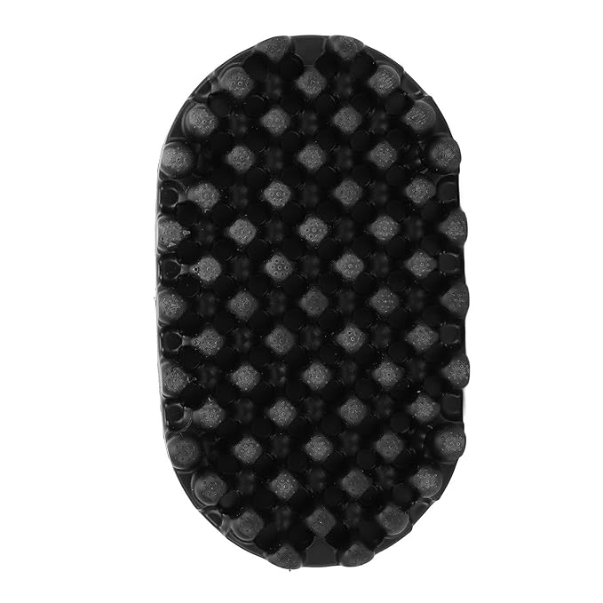 Hair Sponge, Rubber Curling Hair Brush Convenient to Use Afro Hair Sponge Barber Brush Washable Brush Ergonomic Hair Brush Sponge for Afro, Coils, Dreadlocks