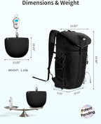 Blue Quartz Hiking Backpack 30L Lightweight Packable Backpack - Image 7