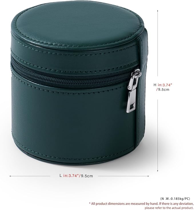 Oirlv Luxury Leather Watch Travel Case Single Watch Case - Image 3