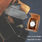 MR.OKAY Single Watch Travel Case-Classic Leather Watch Case - Image 8