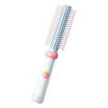 Round Hair Brush, Detangling Fluffy Scalp Brush with Ergonomic Big Handle, Plastic Lightweight Macron Styling Color Comb for Faster Blow Drying and Volume for Long,Thick, Curly Hair Women/Girls/Kids