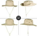 Sun Hats for Men Women Boonie Hat Foldable Fishing Hat UPF 50+ Bucket Hat for - Image 3