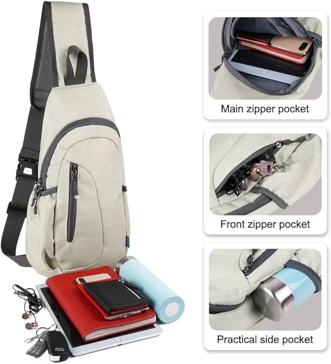 TITECOUGO Small Sling Bag, Lightweight Crossbody Backpack - Image 2