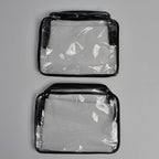 Lermende 2pcs Clear Toiletry Bag TSA Approved Travel Bag, Carry On - Image 5