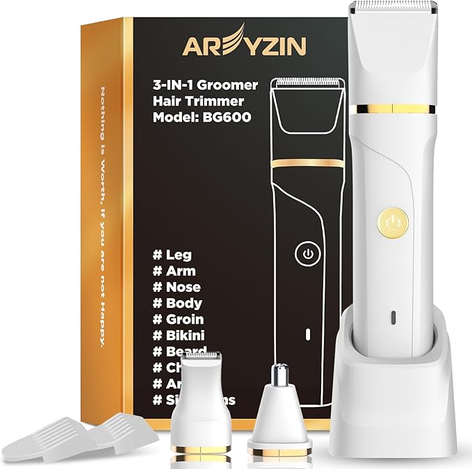 AREYZIN Bikini Trimmer for Women Painless Electric Razor for Women, 3 in 1 by AREYZIN