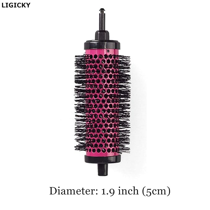LIGICKY Blowout Brush Set with 1.9’’ Detachable Barrels Round Brushes Hair Styling Tool, 1 Handle 5 Barrels, Small