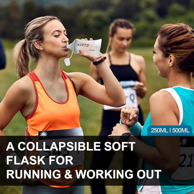 INOXTO Soft Flask, Collapsible Soft Water Bottles - Image 7