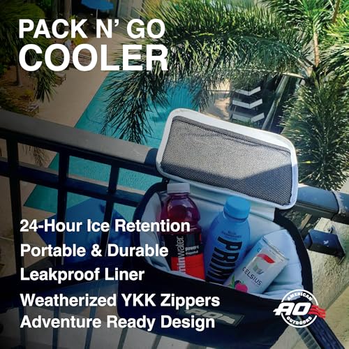 Pack N' Go Canvas Lunchbox Soft Cooler with High (Black)
