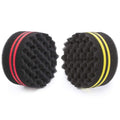 Small and Big Hole Hair Sponge for Twist Dreads Locking Afro Curl Brush Barber 2 PCS