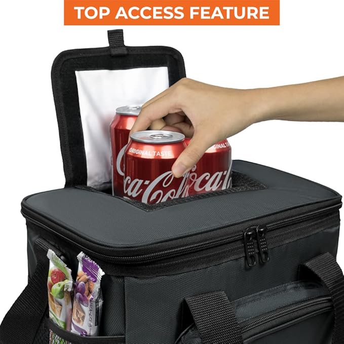 OPUX Soft Cooler Bag, Insulated Collapsible Soft Sided Cooler Lunch Cooler Bag - Image 3