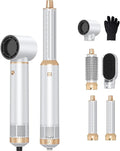 5 in 1 Upgrade Hair Dryer Brush, Negative Ion Blow Dryer Brush Set Hot Air Brush Air Styler Curling Wrap Air Curler, Curling Iron Hair Styling Tools As A Gift for Straight/Curl/Drying/Smoothing