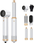 5 in 1 Upgrade Hair Dryer Brush, Negative Ion Blow Dryer Brush Set Hot Air Brush Air Styler Curling Wrap Air Curler, Curling Iron Hair Styling Tools As A Gift for Straight/Curl/Drying/Smoothing