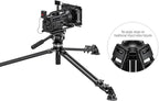 Leofoto LVC-193C Carbon Fiber Twin Leg Video Tripod+BV-15 Fluid Head - Image 3